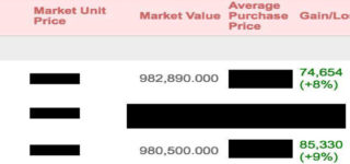 【帝】先月購入した海外株一ヶ月も経たずに+210万5,000円